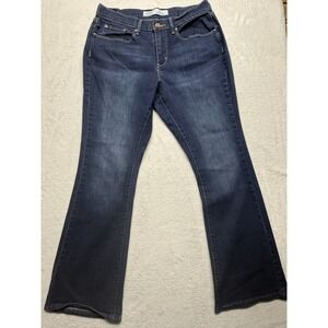 Levi Strauss Woman's Curvy Mid Rise Jeans 10s - W30 L30 9.5 Inch Flared Boot Cut
